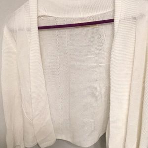 An Acrylic, off-white cardigan from Faded Glory.